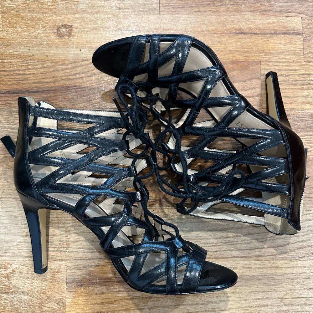 Gently used Nine West Gladiator Heels